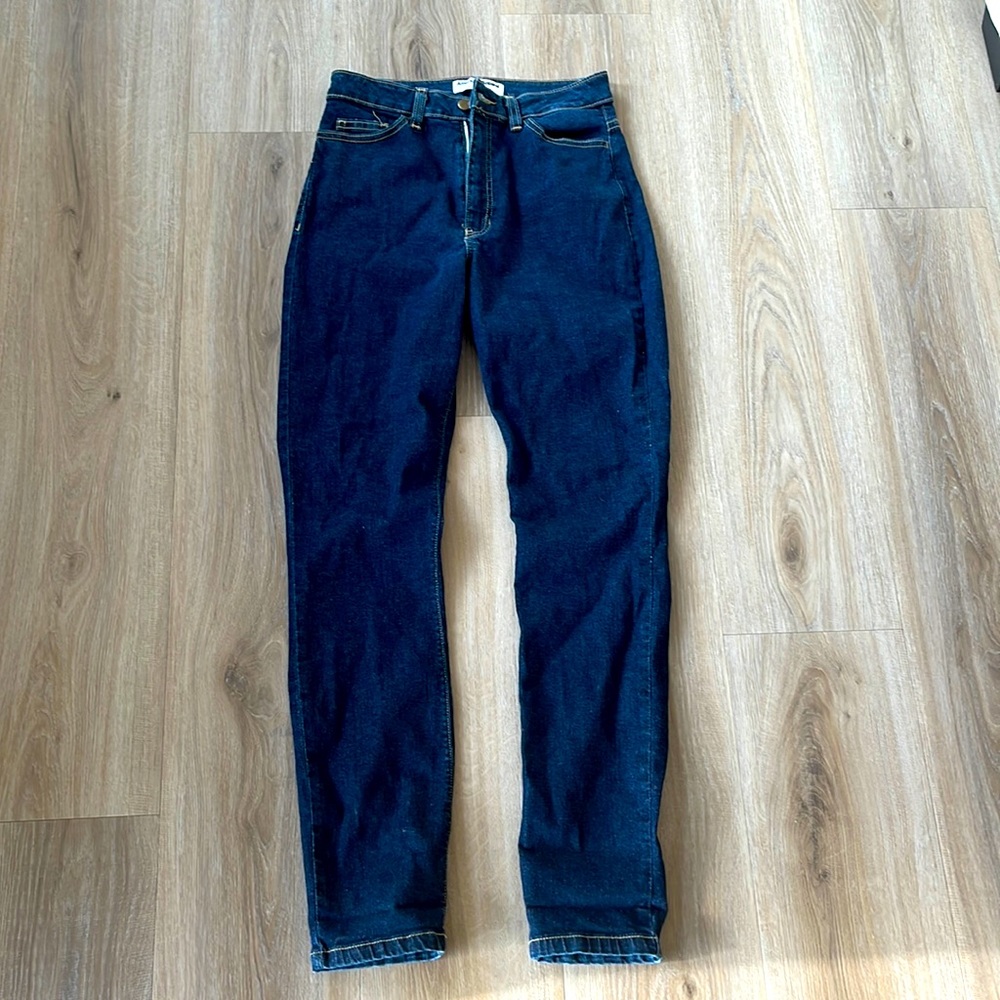 American apparel high waisted jeans